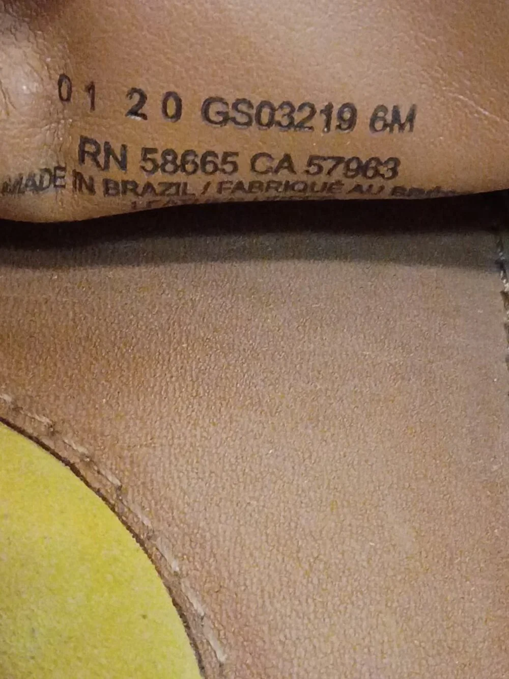 Caslon Yellow Suede Slip On Loafers Flats Women’s Size 6M
